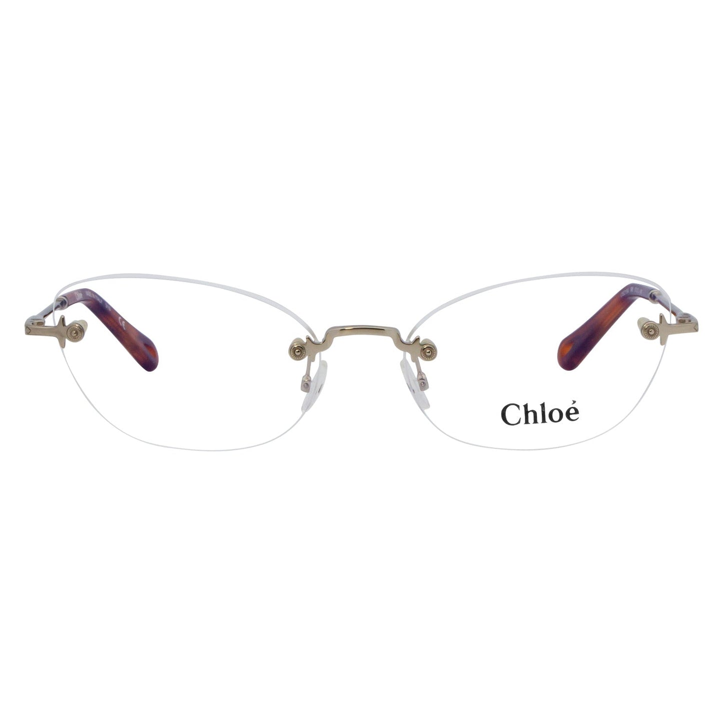 Chloe Cateye Eyeglasses CE2154 906 Washed Gold 57mm 2154