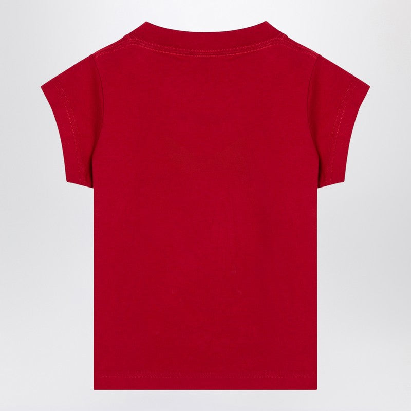 Balenciaga Red Cropped T-Shirt Keep Calm Women