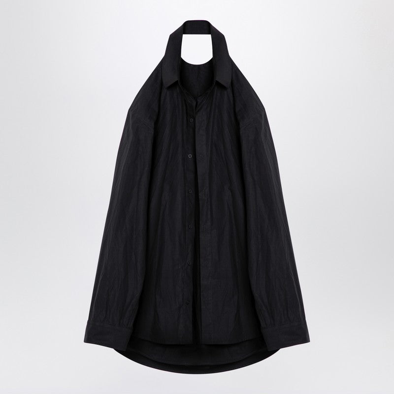Balenciaga Black Suspended Shirt Effect Dress Women