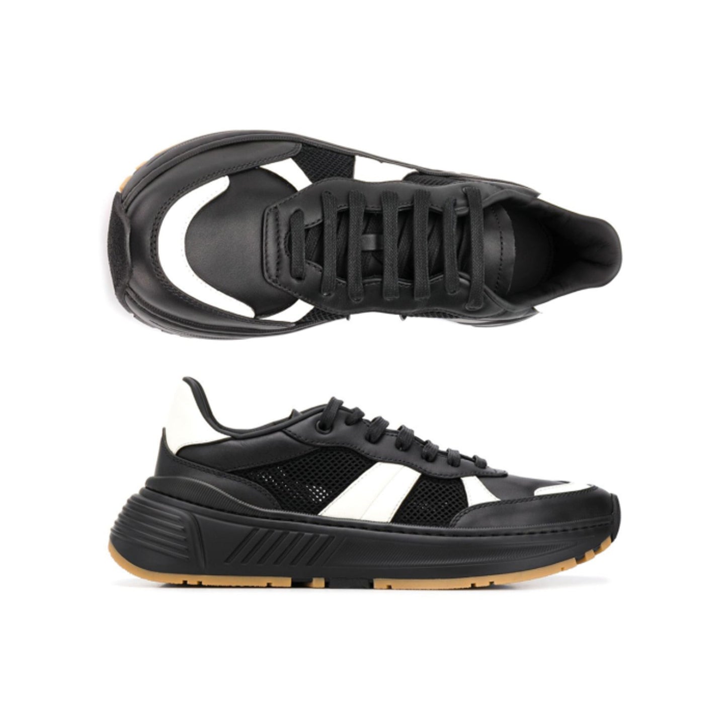 Bottega Veneta Speedster Athletic Sneakers 41 Black