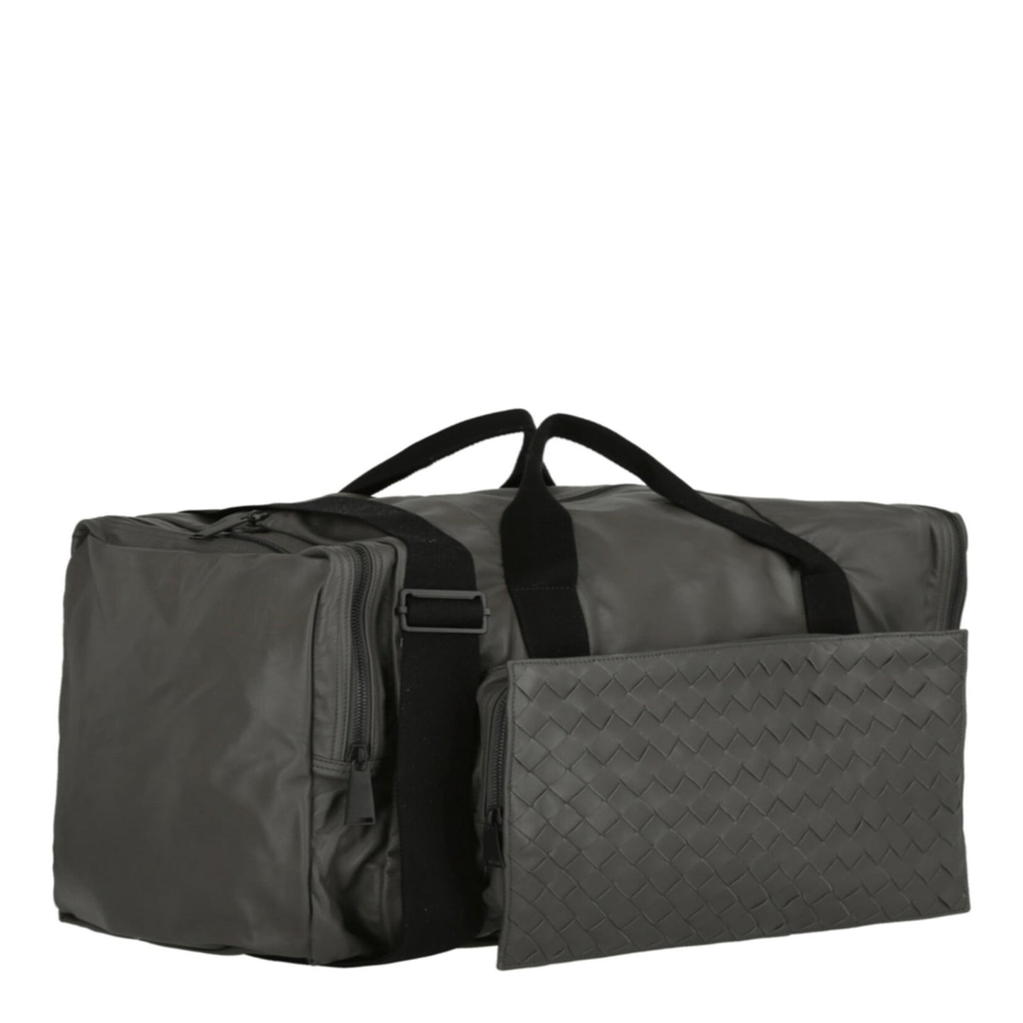 Bottega Veneta Men's Leather Duffle Bag ONE SIZE Black