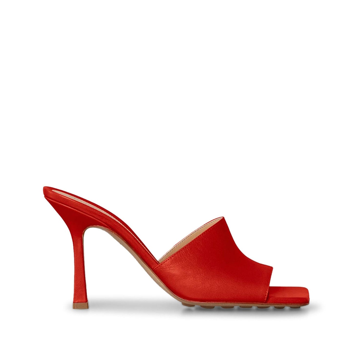 Bottega Veneta Stretch Heeled Mules 40 Red
