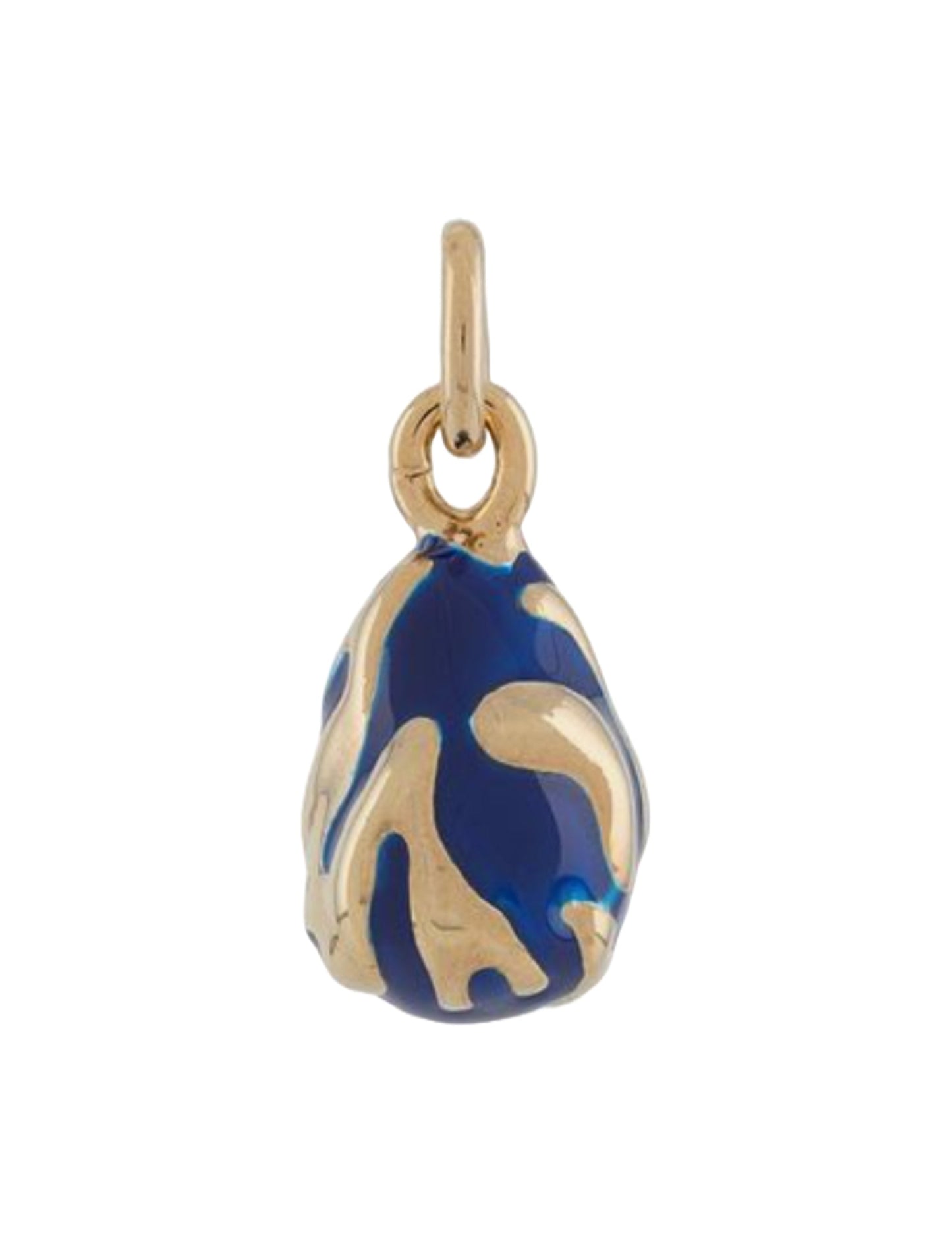 Bottega Veneta Women's Enamel Charm Necklace Blue,Gold