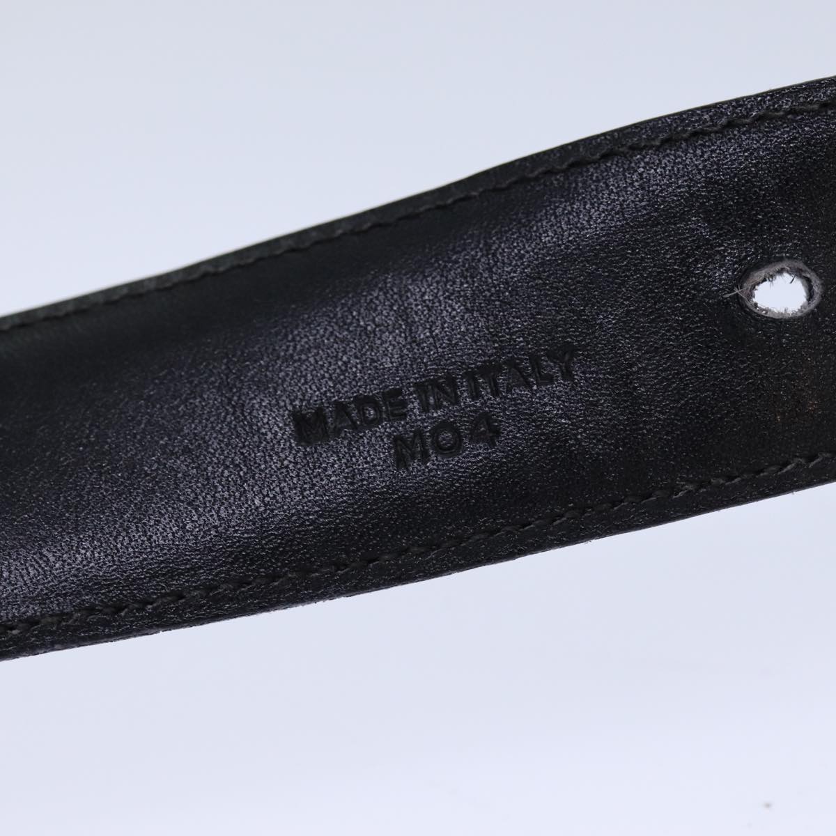 CELINE Belt 65 Leather 29.9" Black Auth 81375