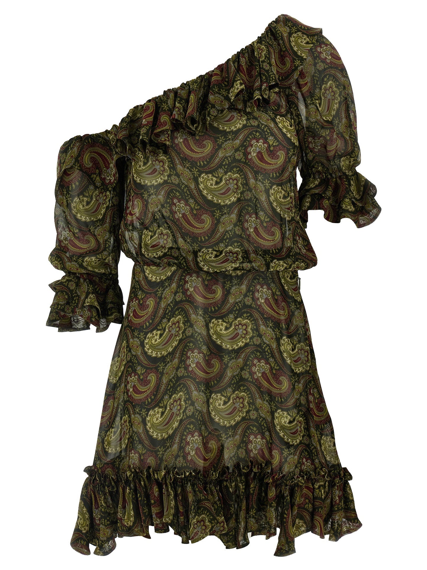 Saint Laurent Women Paisley Dress
