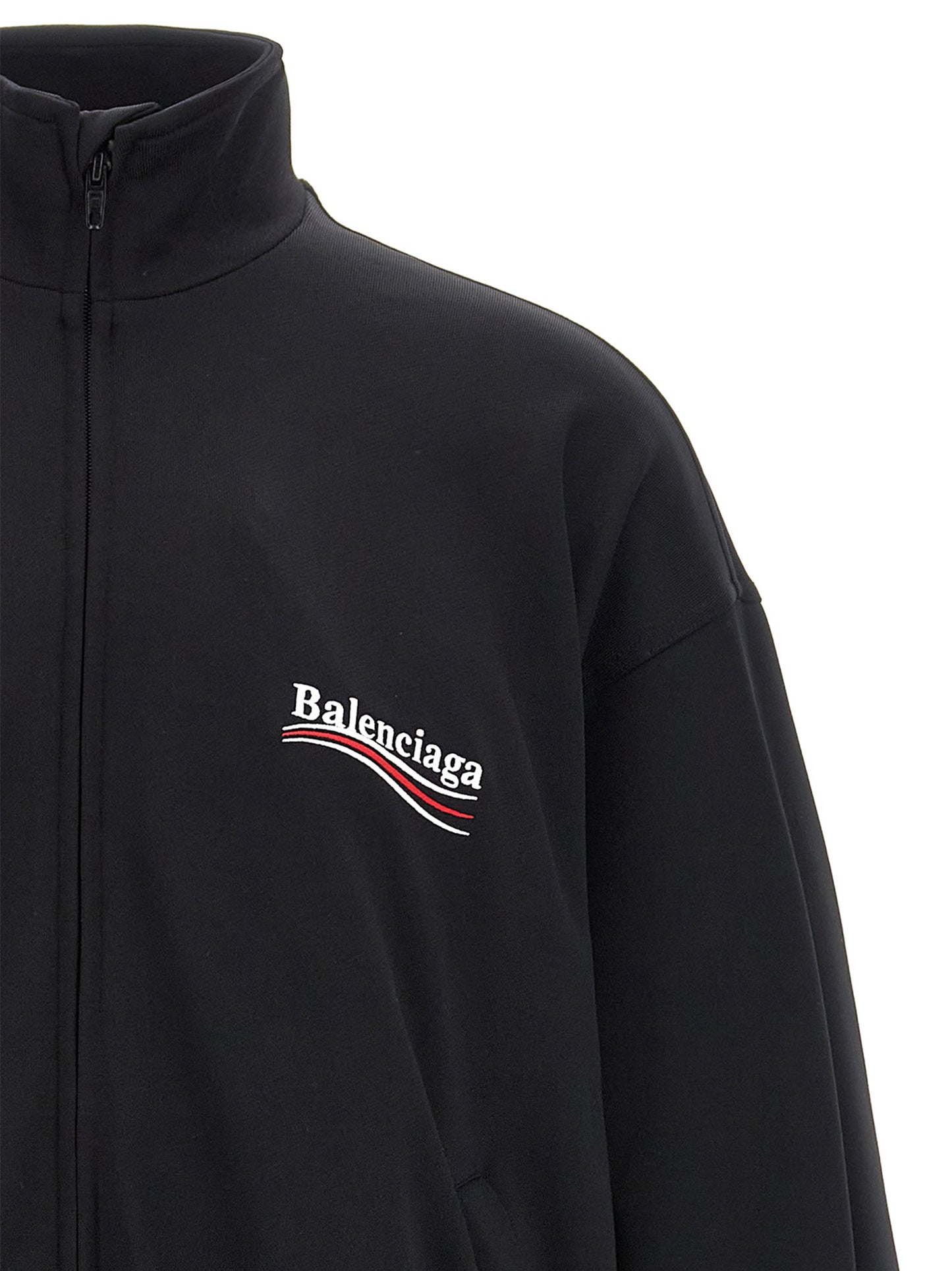 Balenciaga Men Logo Embroidery Sweatshirt