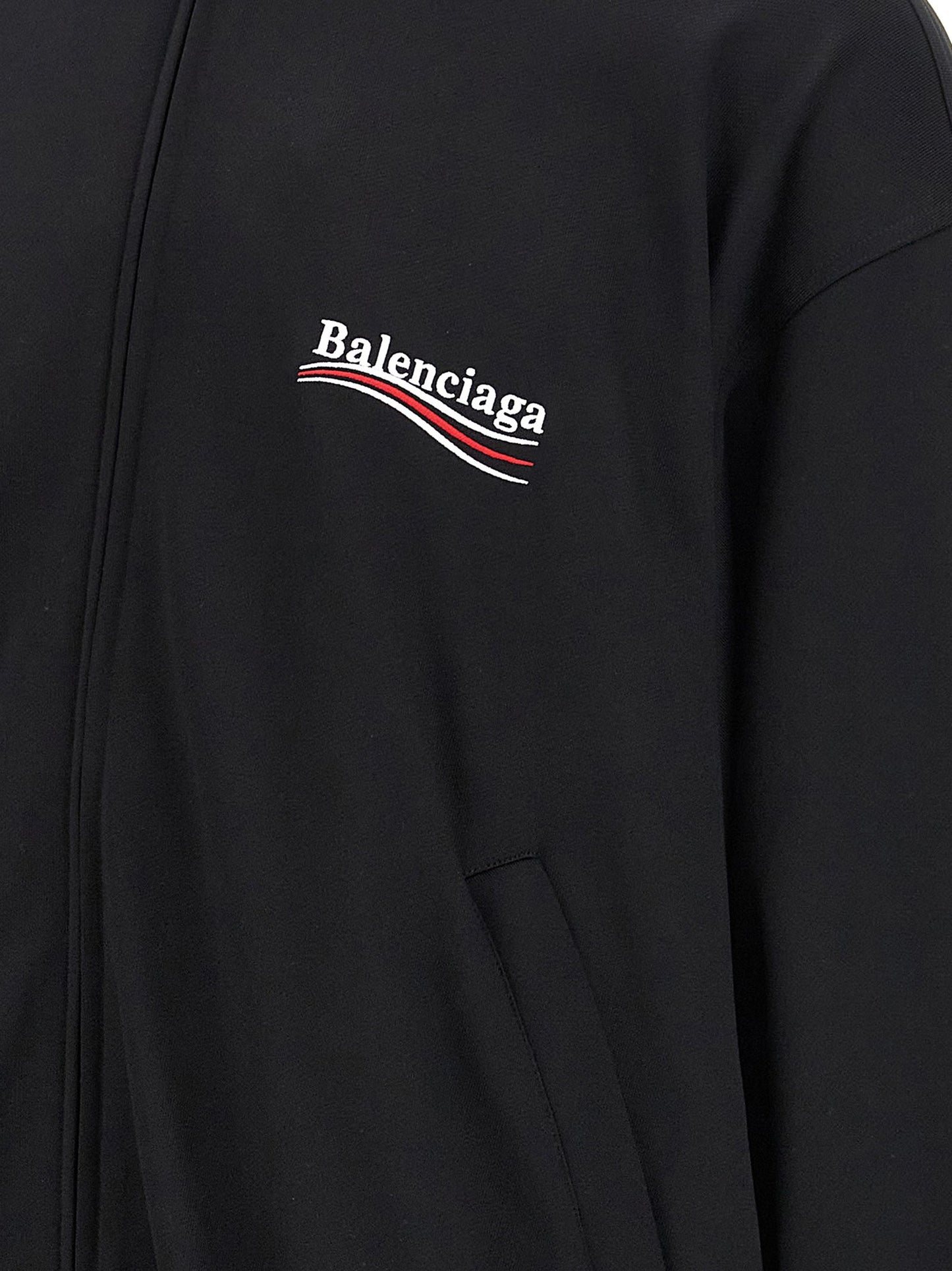 Balenciaga Men Logo Embroidery Sweatshirt