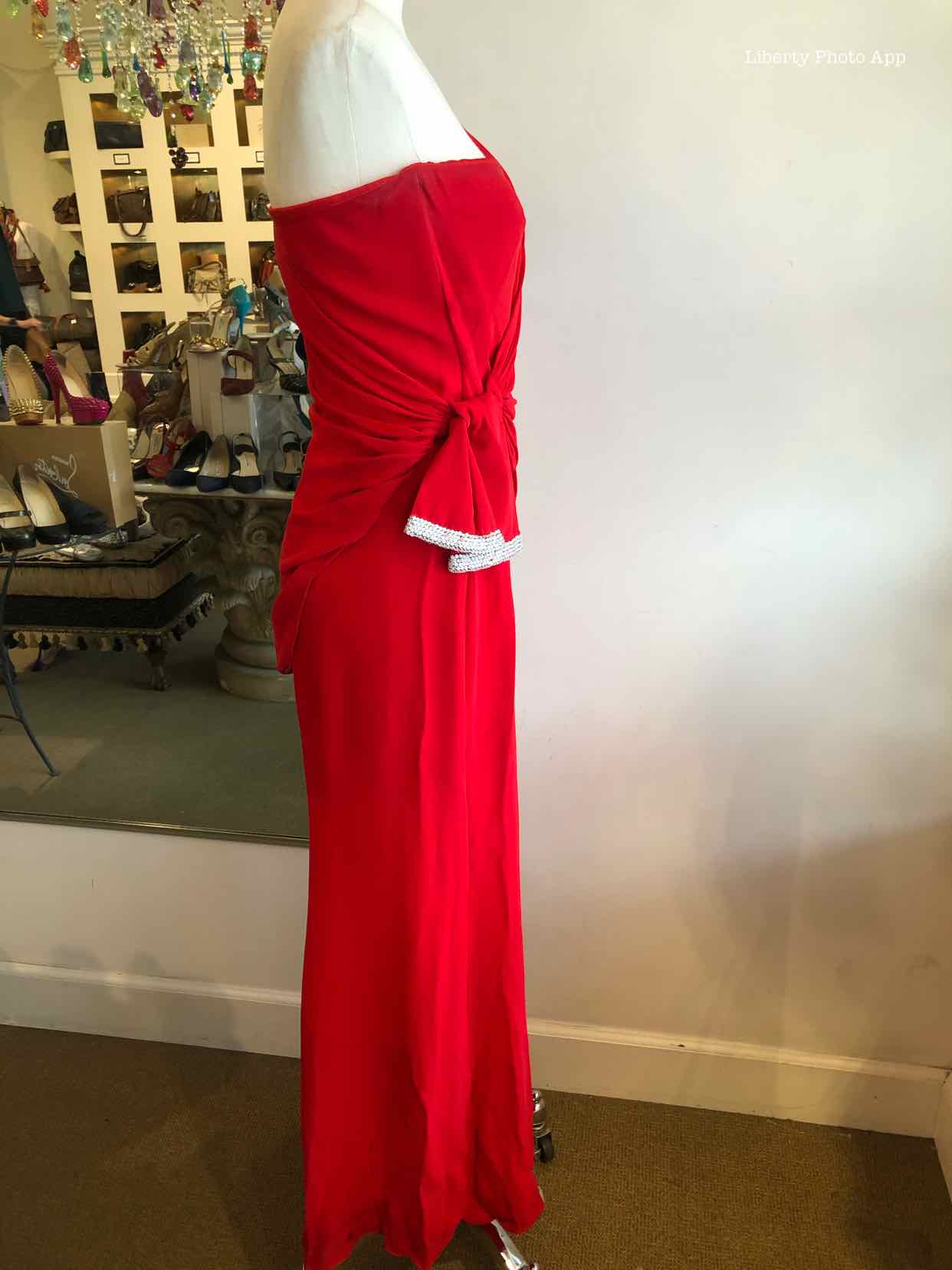 VALENTINO Single Shoulder Bow Dress | 4