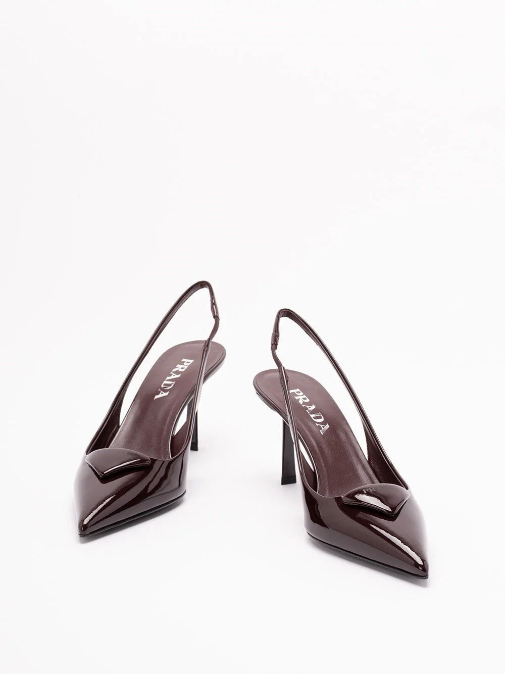 Prada Women Patent Leather Slingback Pumps