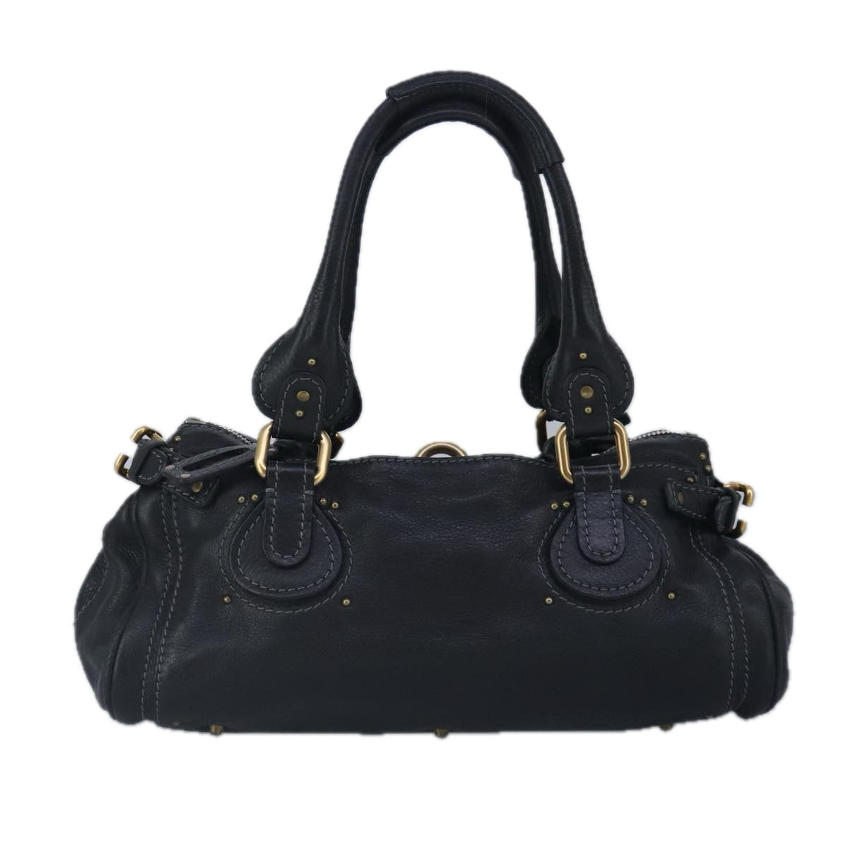 Chloe Paddington Hand Bag Leather Black 95844