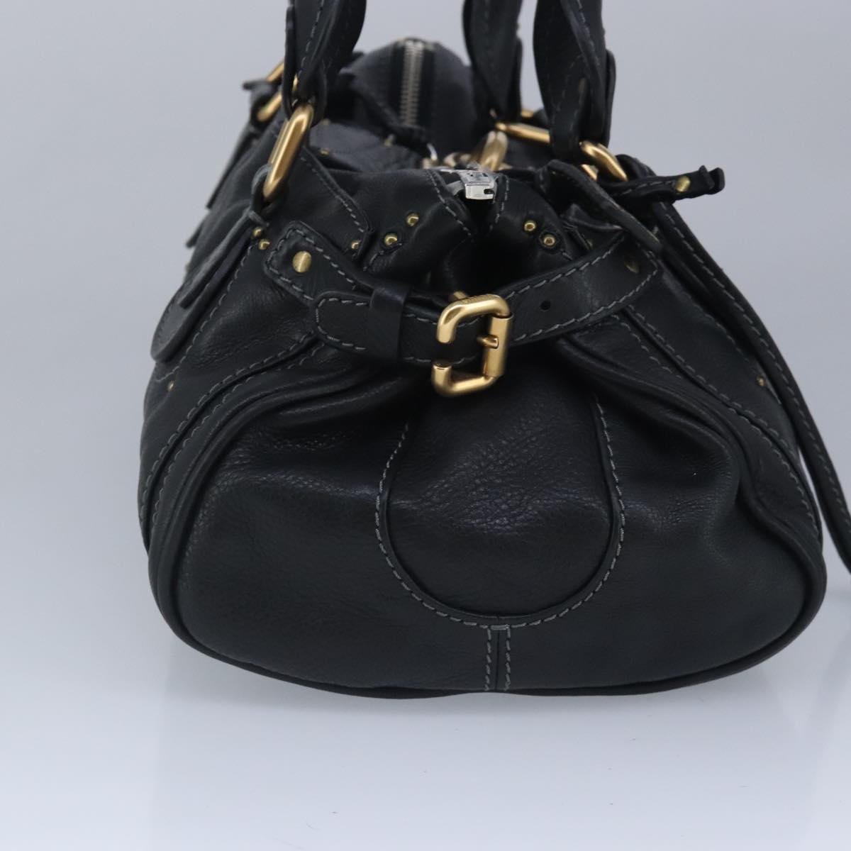 Chloe Paddington Hand Bag Leather Black 95844