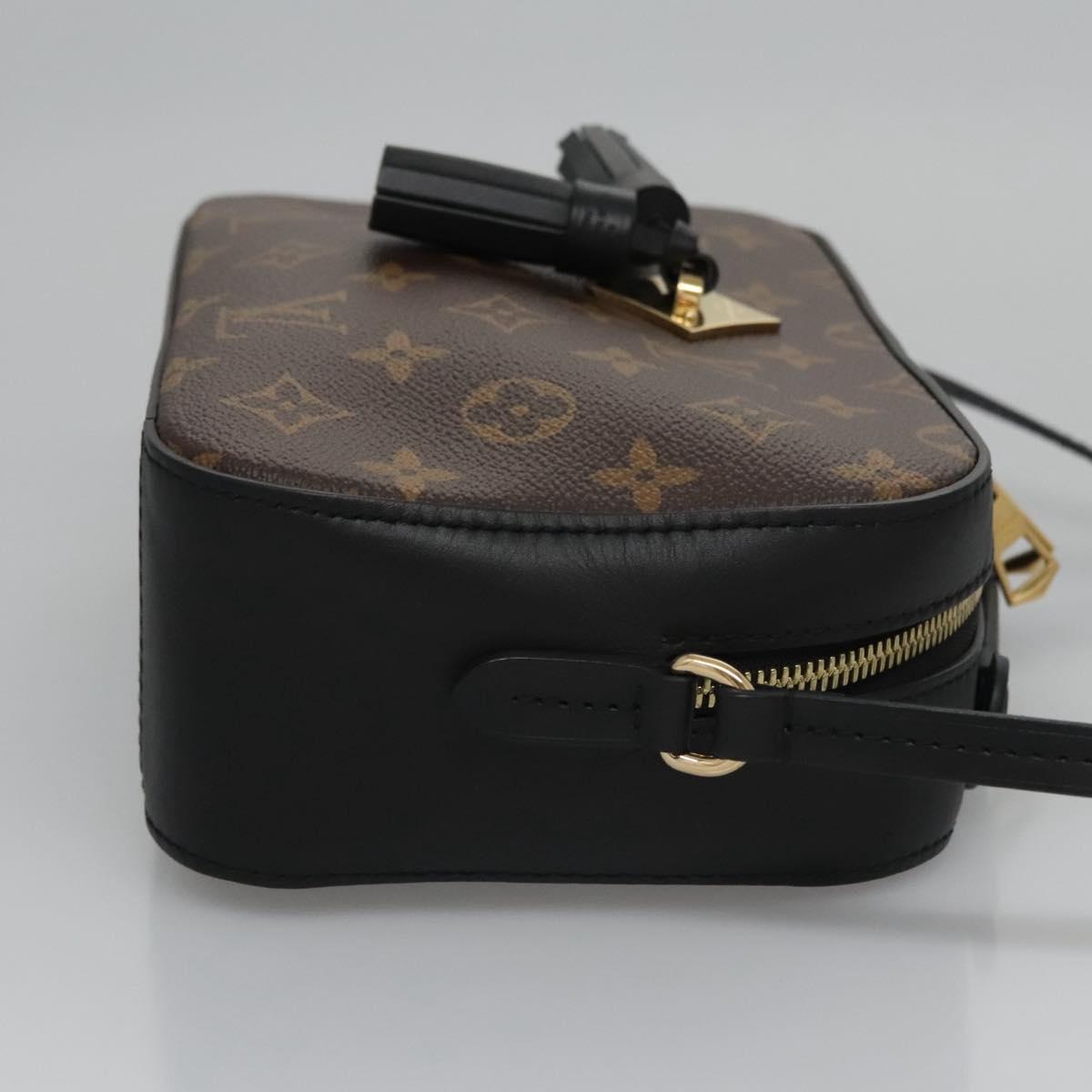 LOUIS VUITTON Monogram Saintonge Shoulder Bag Black M43555 LV 99976SA