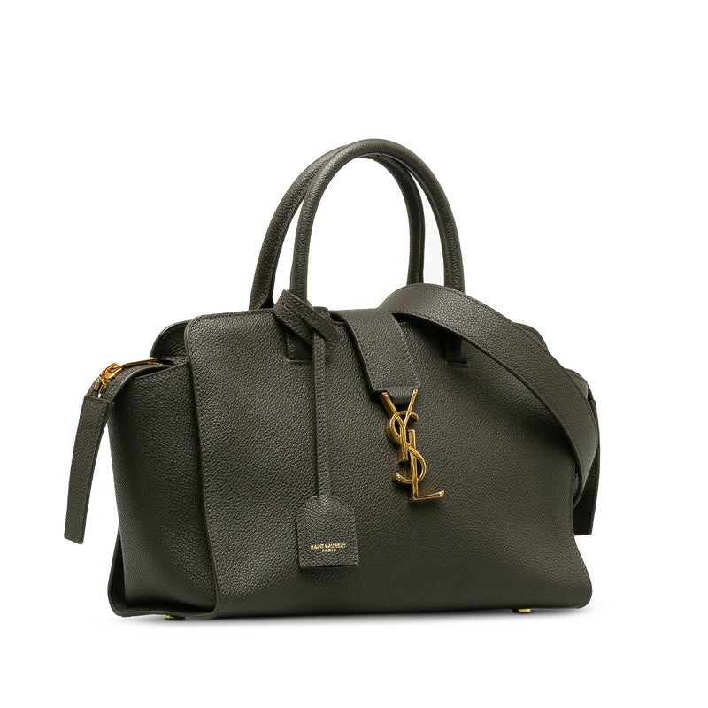 Saint Laurent Downtown Cabas in Calf Leather Grey