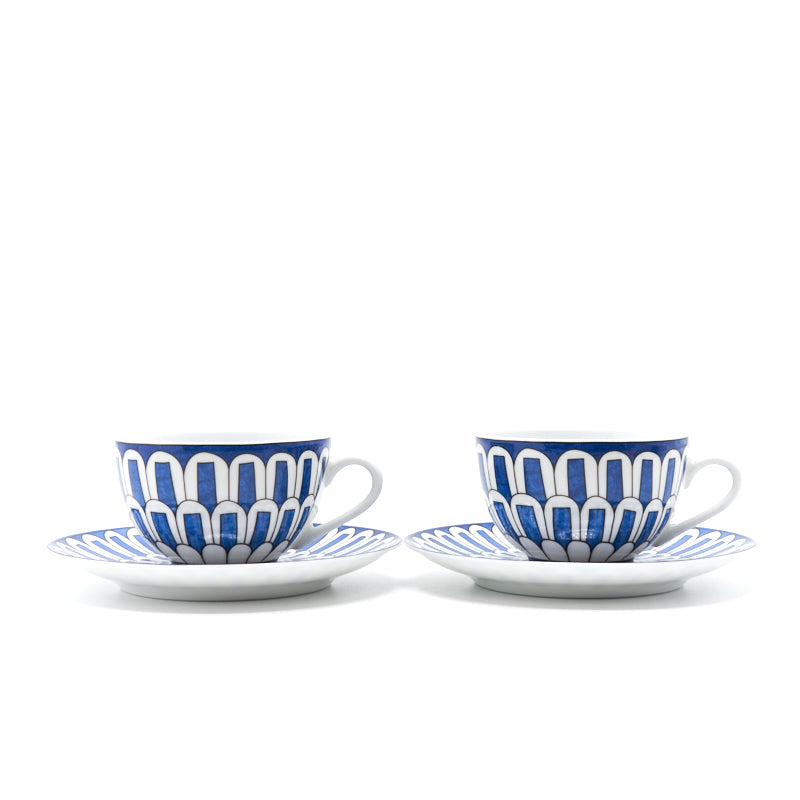 Hermes Bleus d'Ailleurs Tea Cup and Saucer