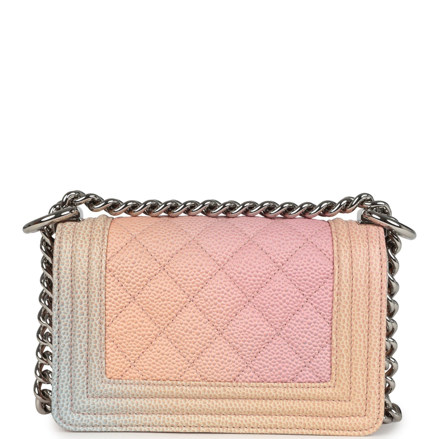 Chanel Mini "Paris-Cuba" Boy Bag Multicolored Caviar Enamel Silver Hardware