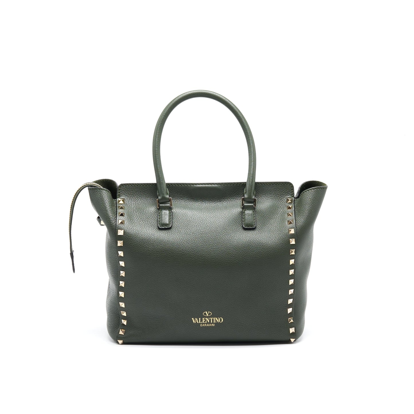 Valentino Rockstud Totebag Olive-Green