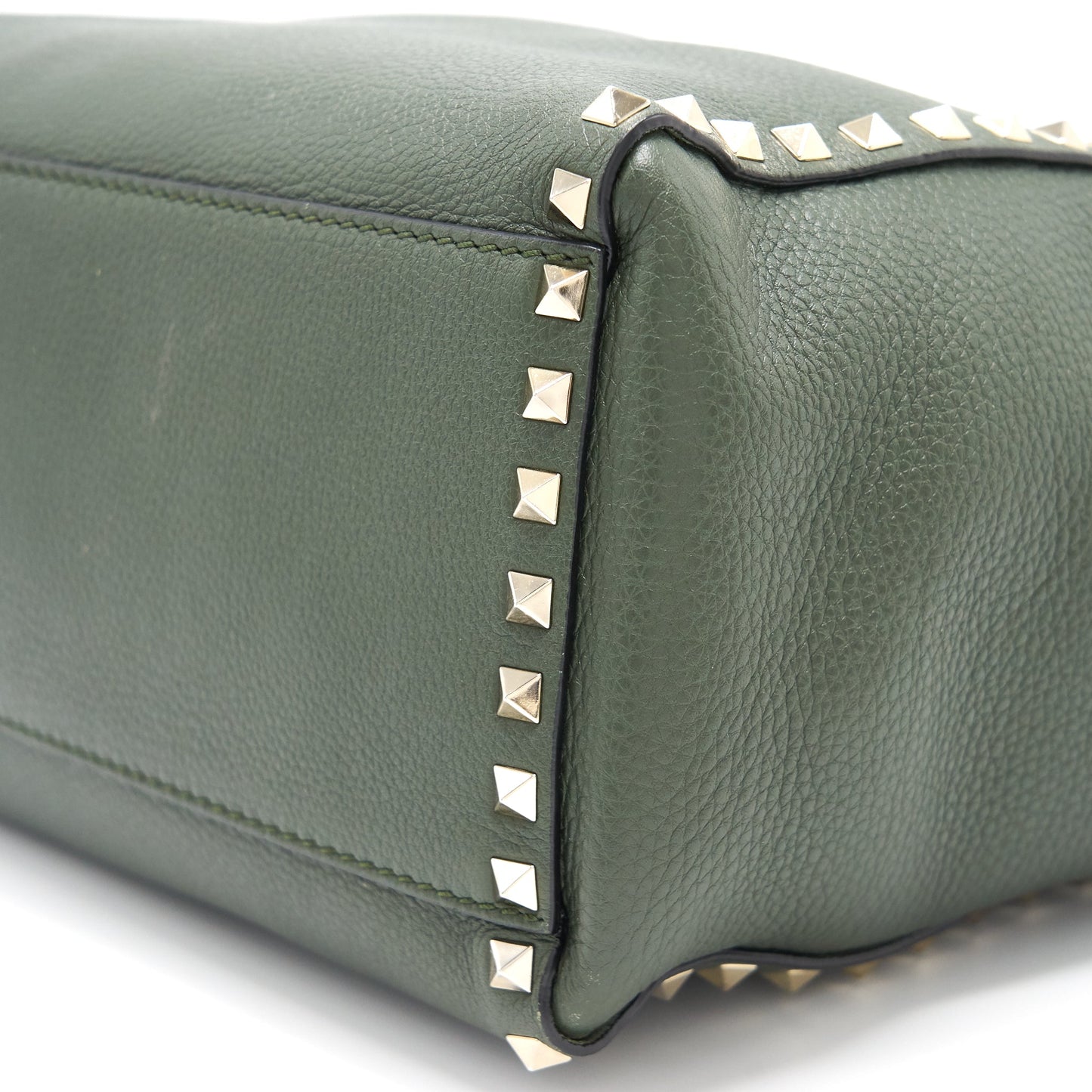 Valentino Rockstud Totebag Olive-Green