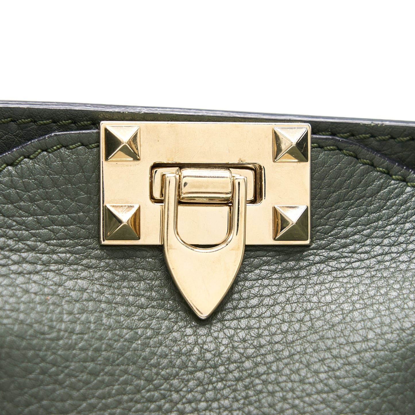 Valentino Rockstud Totebag Olive-Green