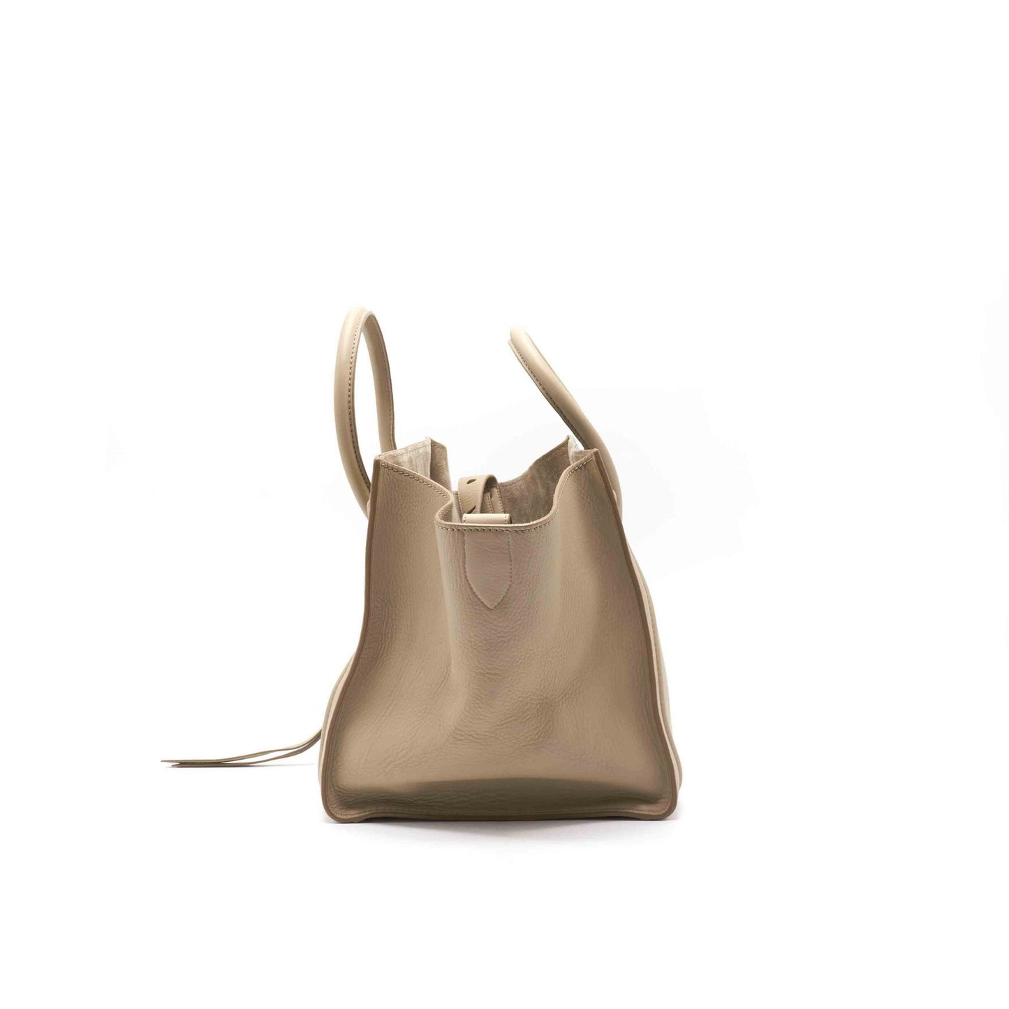 Celine Beige Leather Mini Luggage Tote