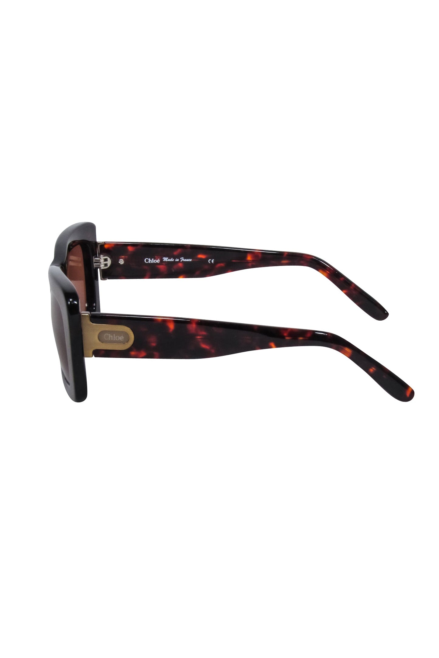 Chloe - Brown Tortoise Large Square Sunglasses