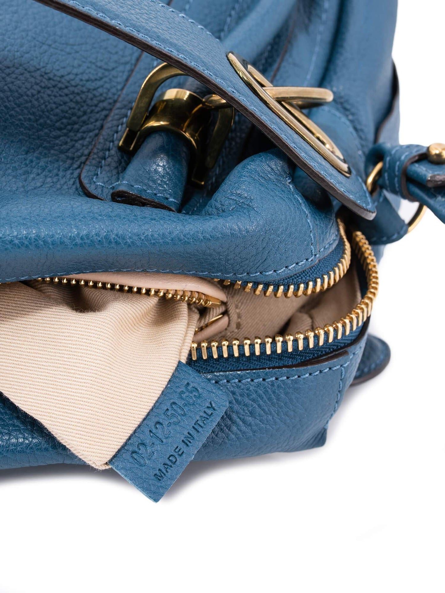 Chloe Calfskin Small Paraty Bag Blue