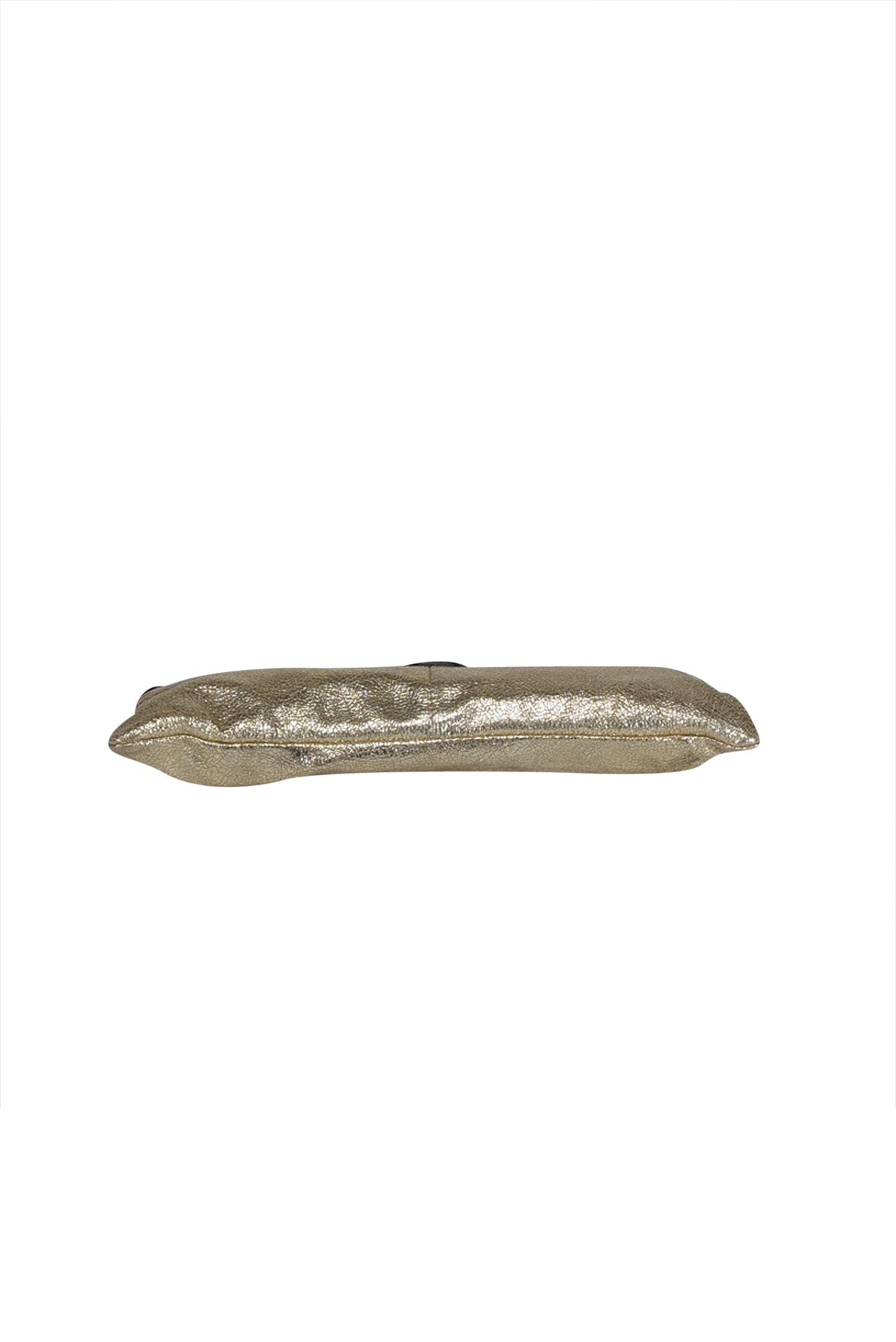 Chloe - Gold Metallic Leather Long Clutch