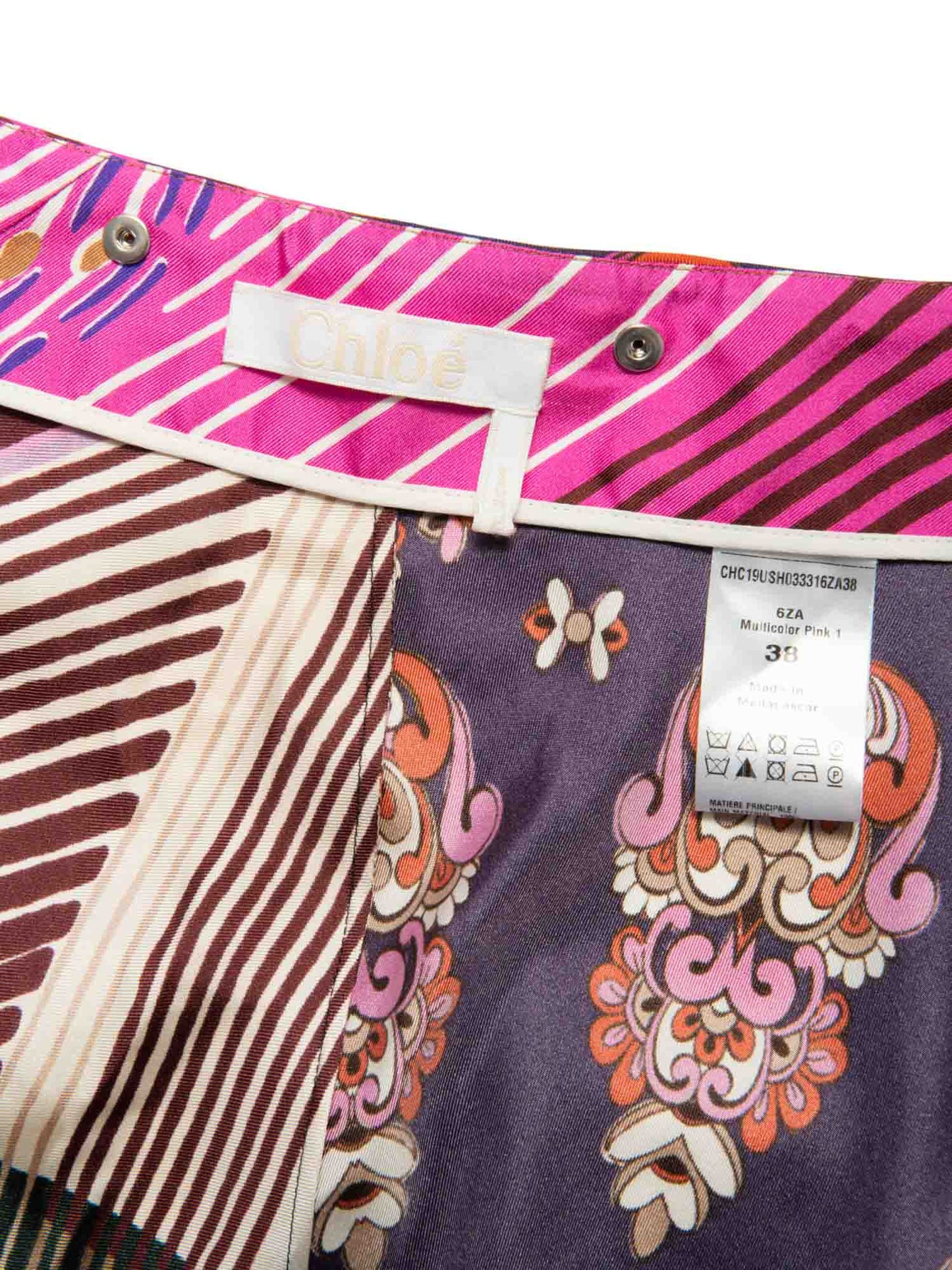 Chloe Silk Floral Equestrian Ruffled Shorts Belted Skirt Set Multicolor