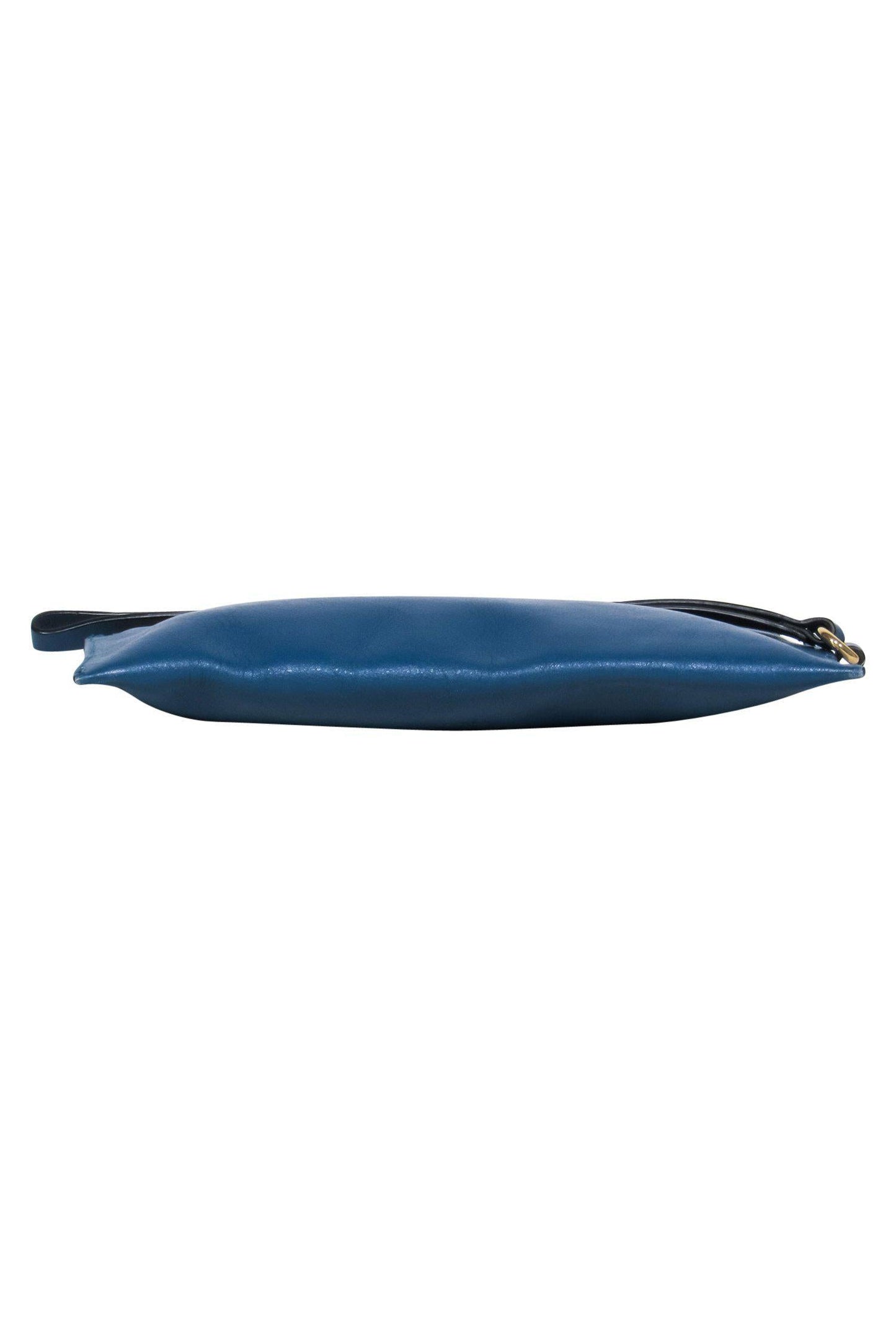 Chloe - Teal Leather Zippered Wristlet