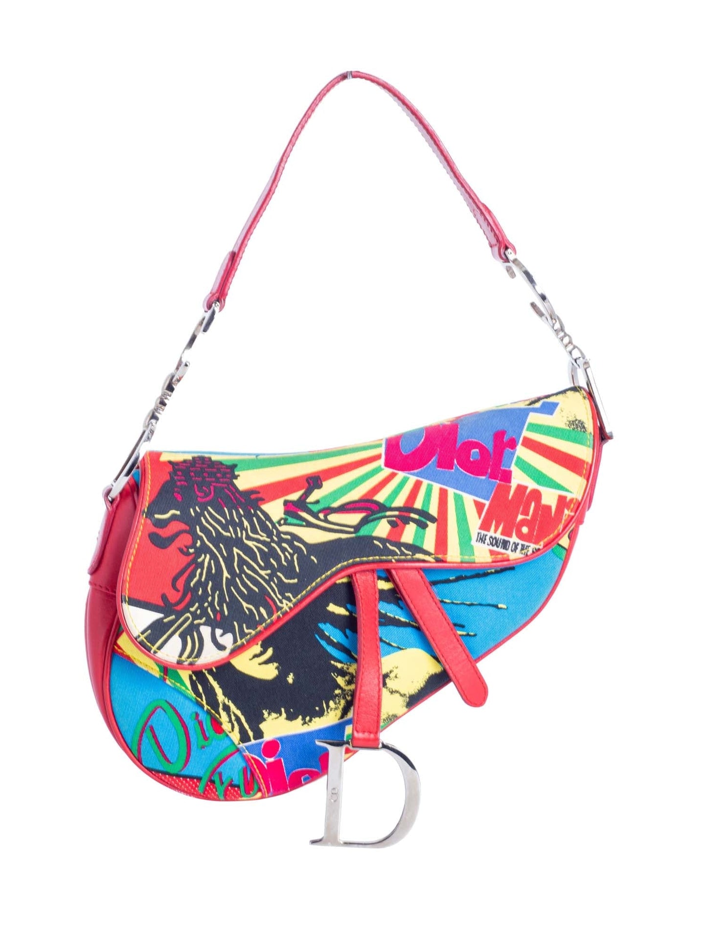 Christian Dior Collectible Rasta Mania Saddle Bag Multicolor