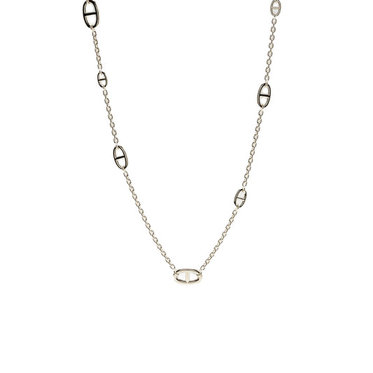 Hermes 80cm farandole long necklace 925 sterling silver