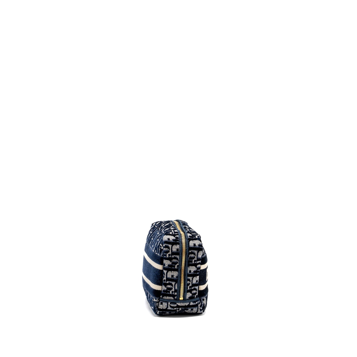Dior Beauty Pouch Blue Dior Oblique Jacquard/Velvet