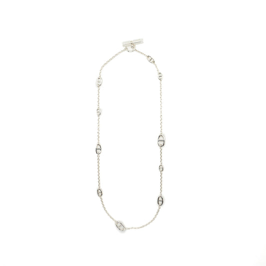 Hermes 80cm farandole long necklace 925 sterling silver