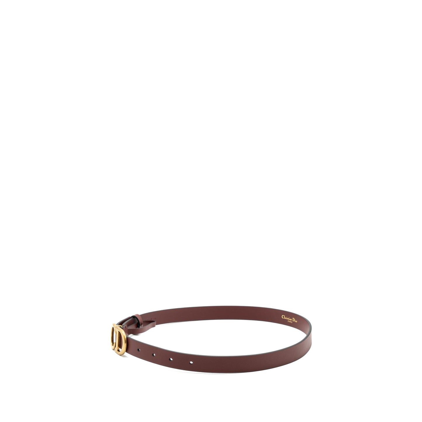 Dior Size 70 Saddle Belt 20mm Calfskin Red Bricks GHW