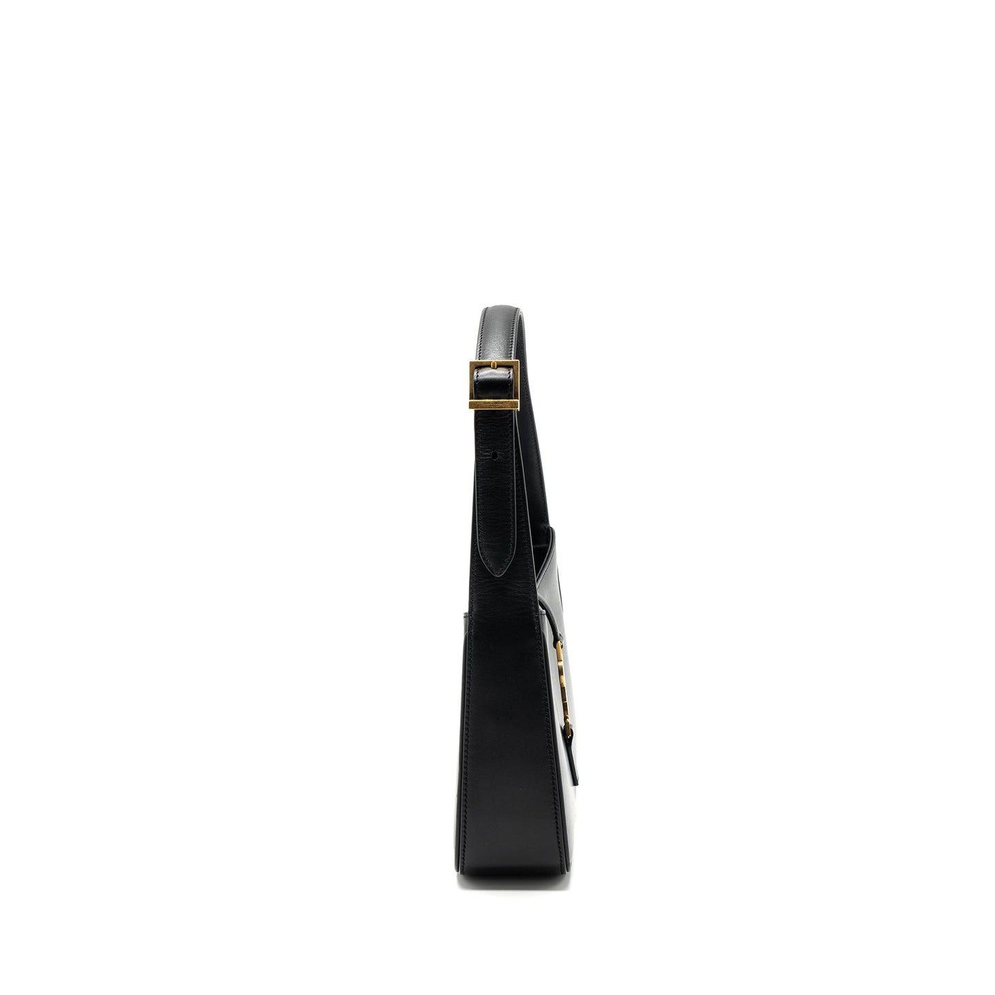 Saint Laurent/YSL Le 5 A 7 Hobo Bag Smooth Calfskin Black GHW