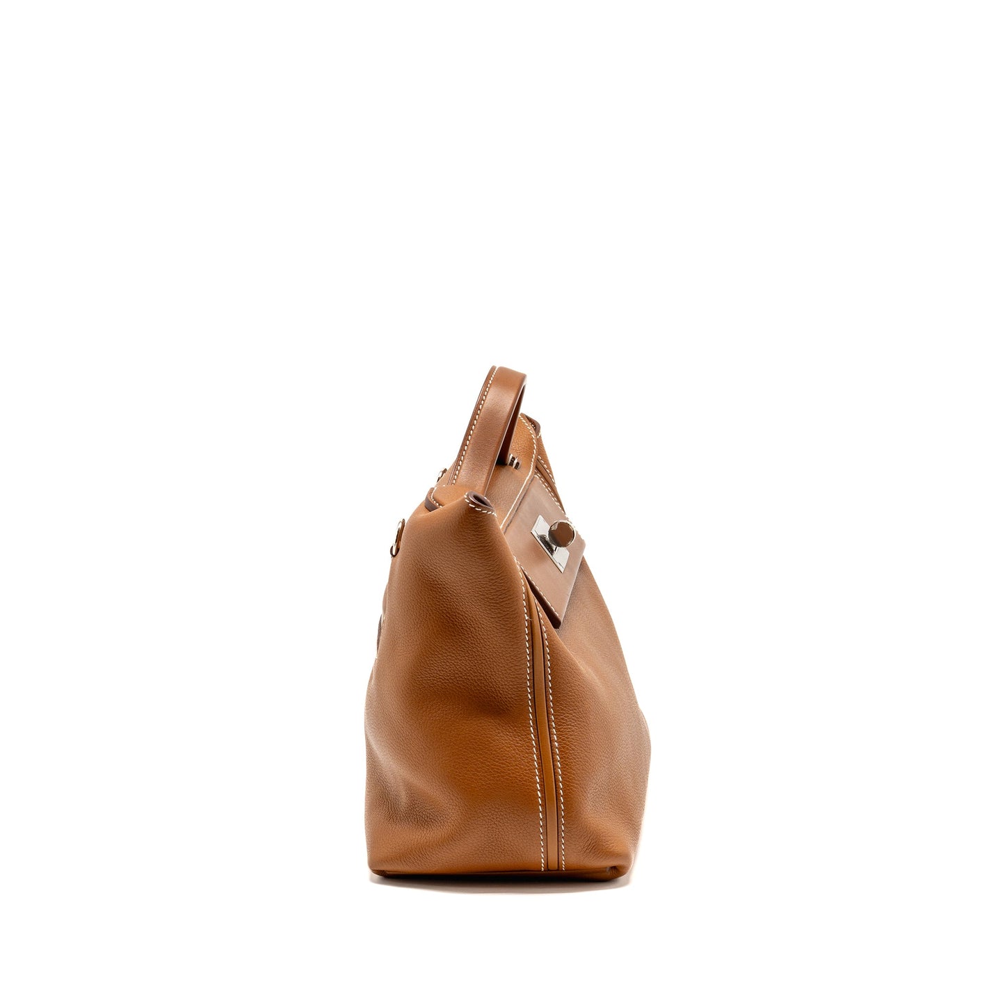 Hermes 24/24 2424 - 29 bag barenia faubourg fauve SHW stamp D