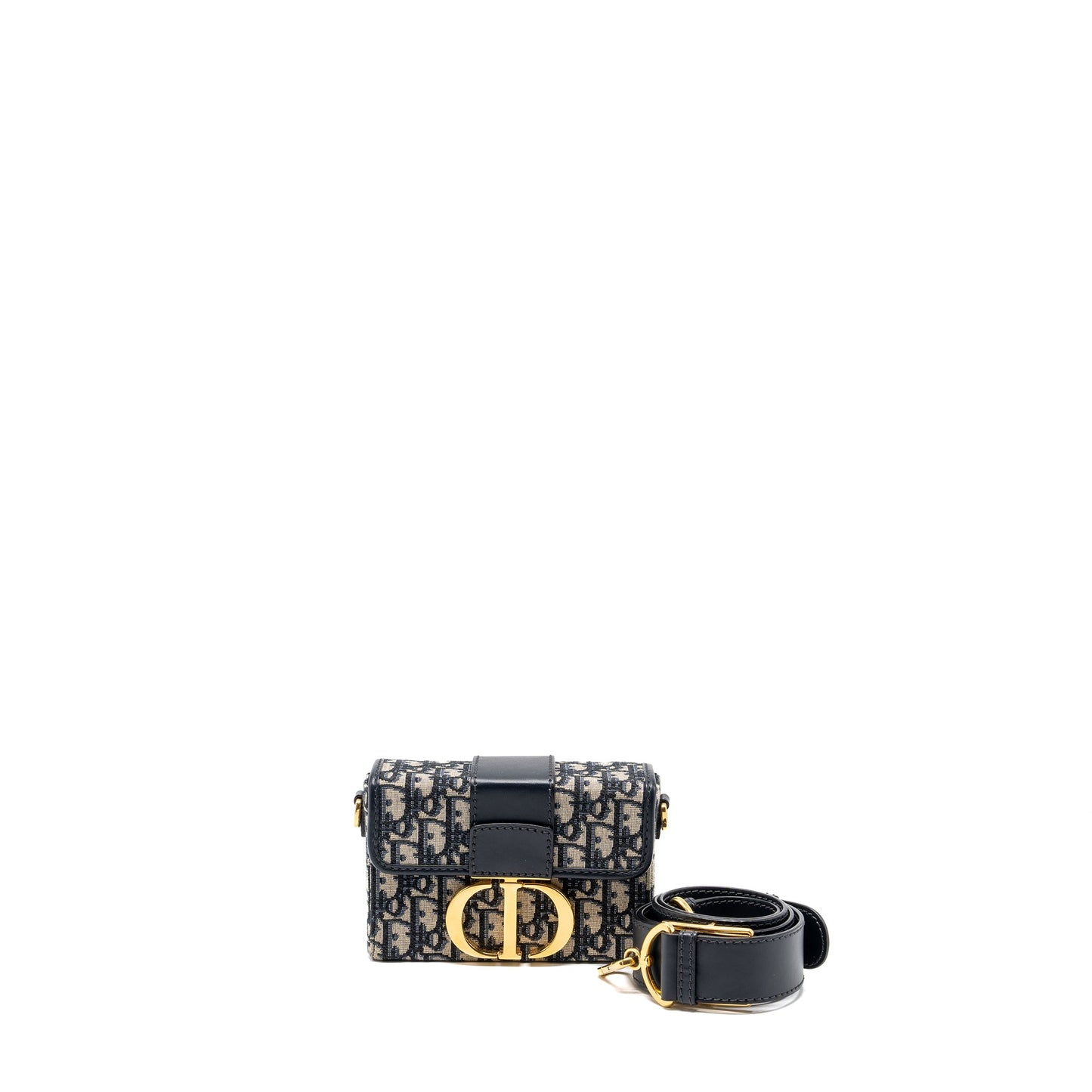 Dior 30 Montaigne Box Blue Oblique Jacquard