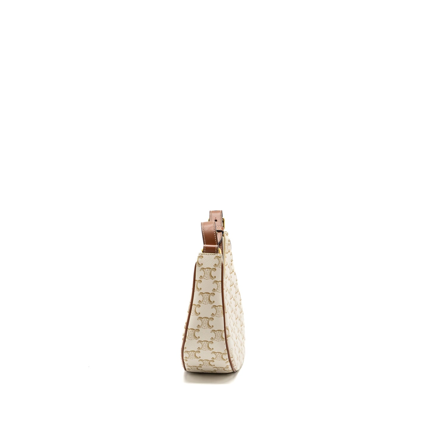Celine Ava bag triomphe canvas / calfskin white