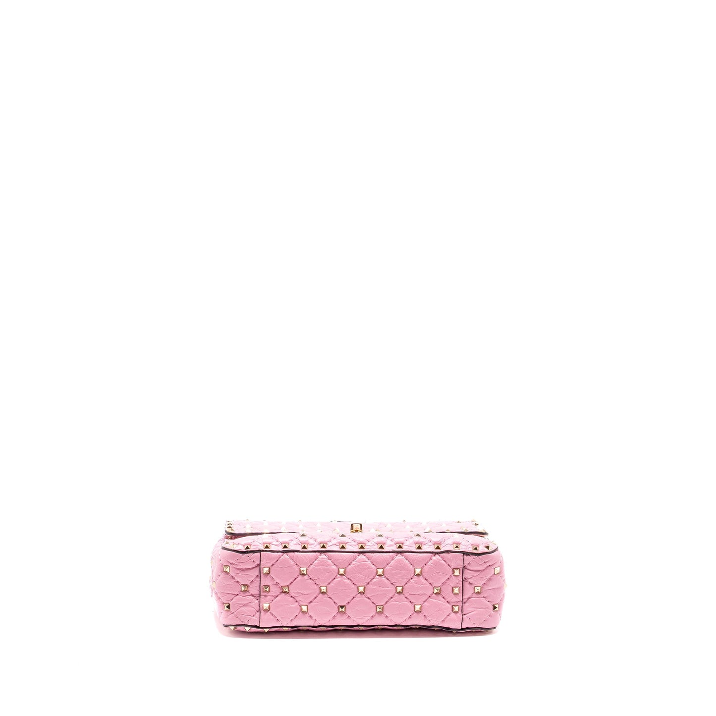 Valentino Medium Rockstud Spike Bag leather Pink GHW