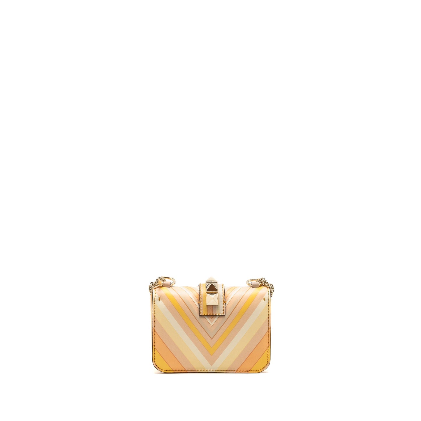 Valentino Mini Glam Lock Rockstud Flap Bag Leather Multicolour LGHW