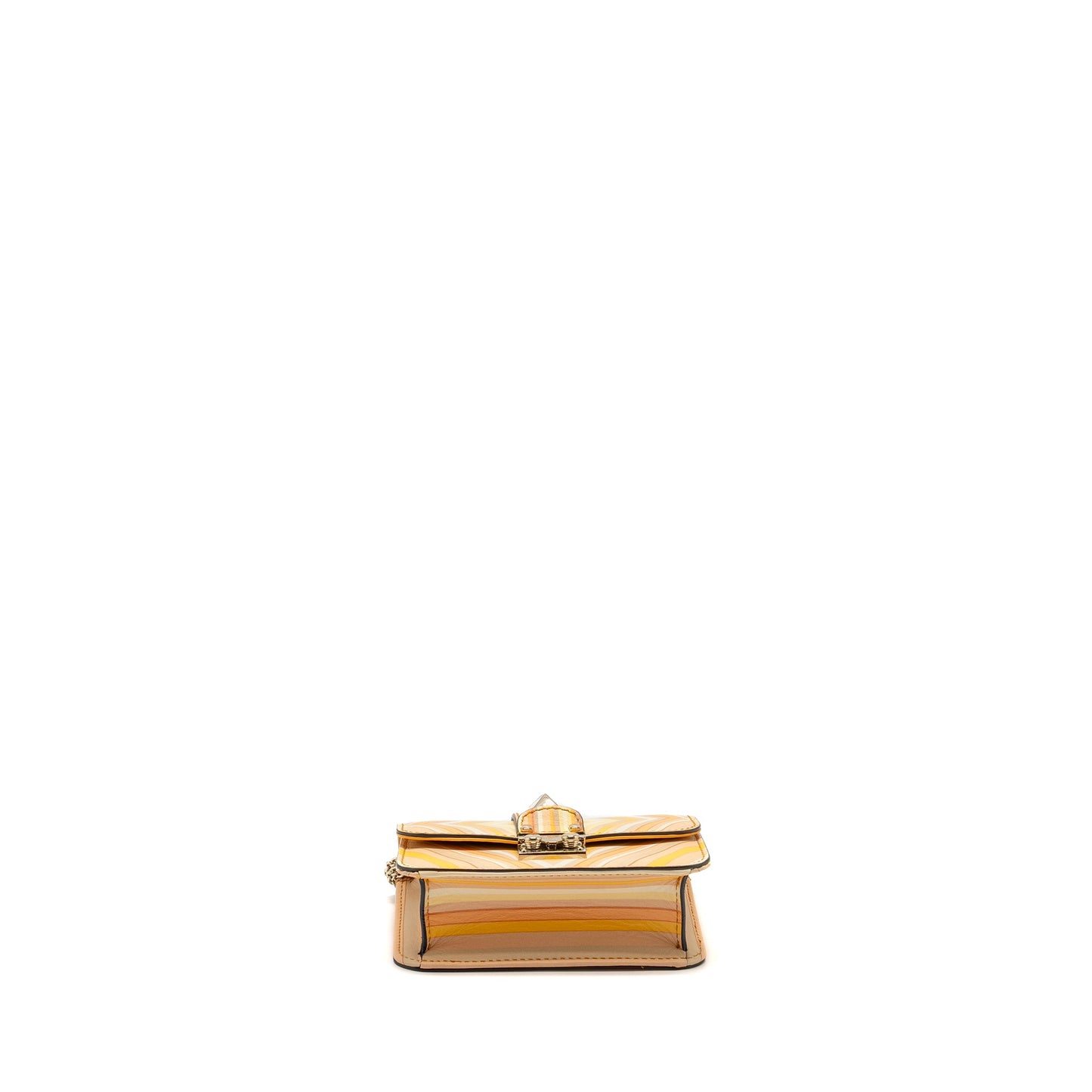 Valentino Mini Glam Lock Rockstud Flap Bag Leather Multicolour LGHW