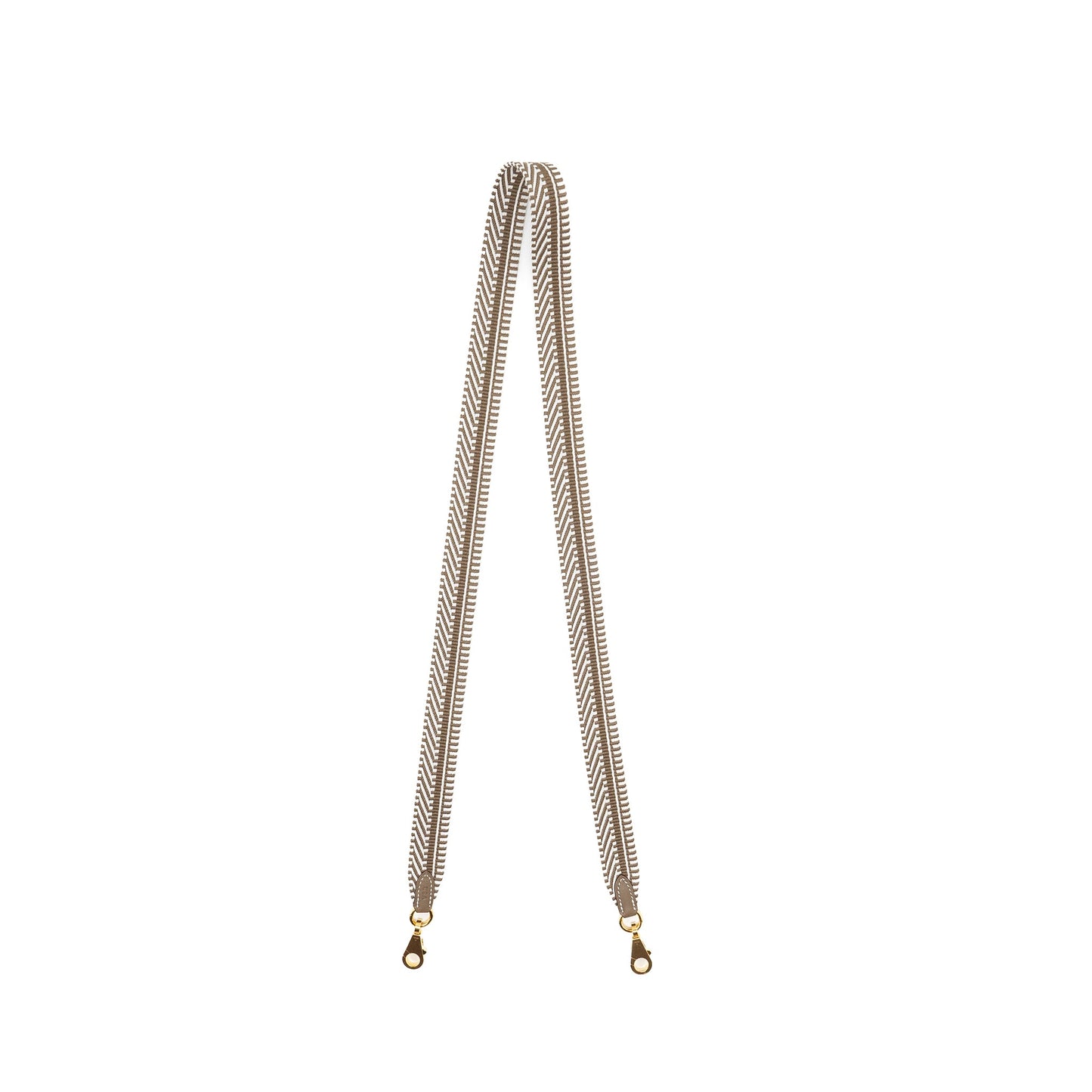 Hermes 105cm Shoulder Strap Sangle Cavale/Swift Gris Pale/Etoupe Stamp W