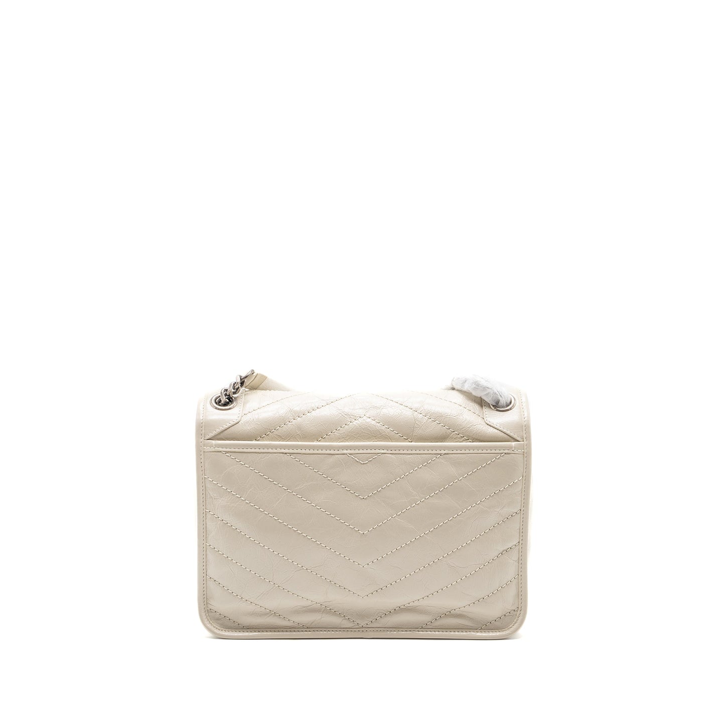 Saint laurent medium Niki calfskin blanc SHW