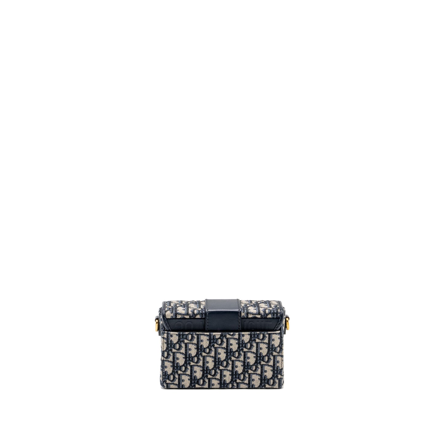 Dior 30 Montaigne mini box bag blue oblique canvas