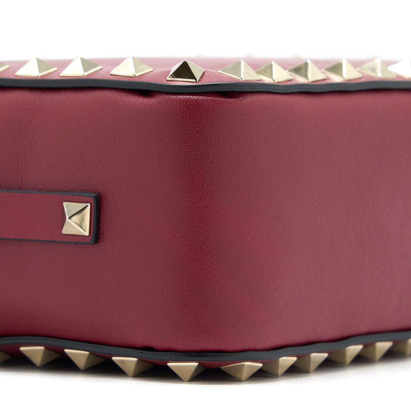 Valentino Rockstud Crossbody Camera Bag Calfskin Red GHW