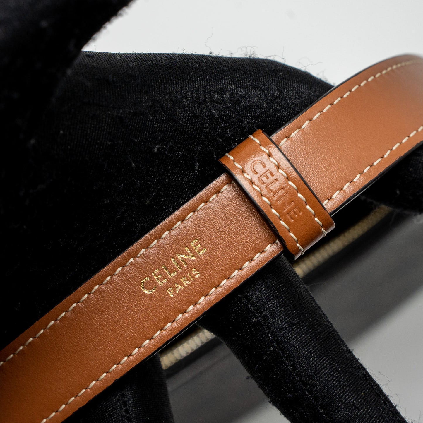 Celine Ava Bag Triomphe Canvas Tan