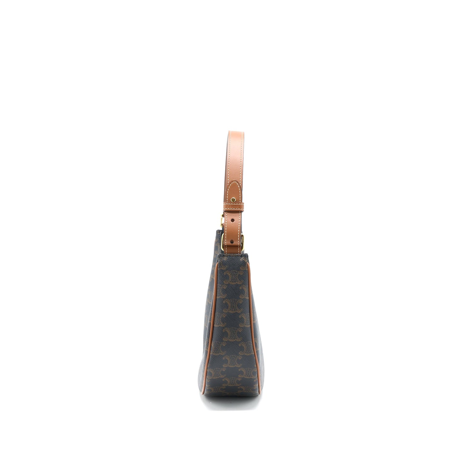 Celine Ava Bag in Triomphe Canvas/Calfskin Tan