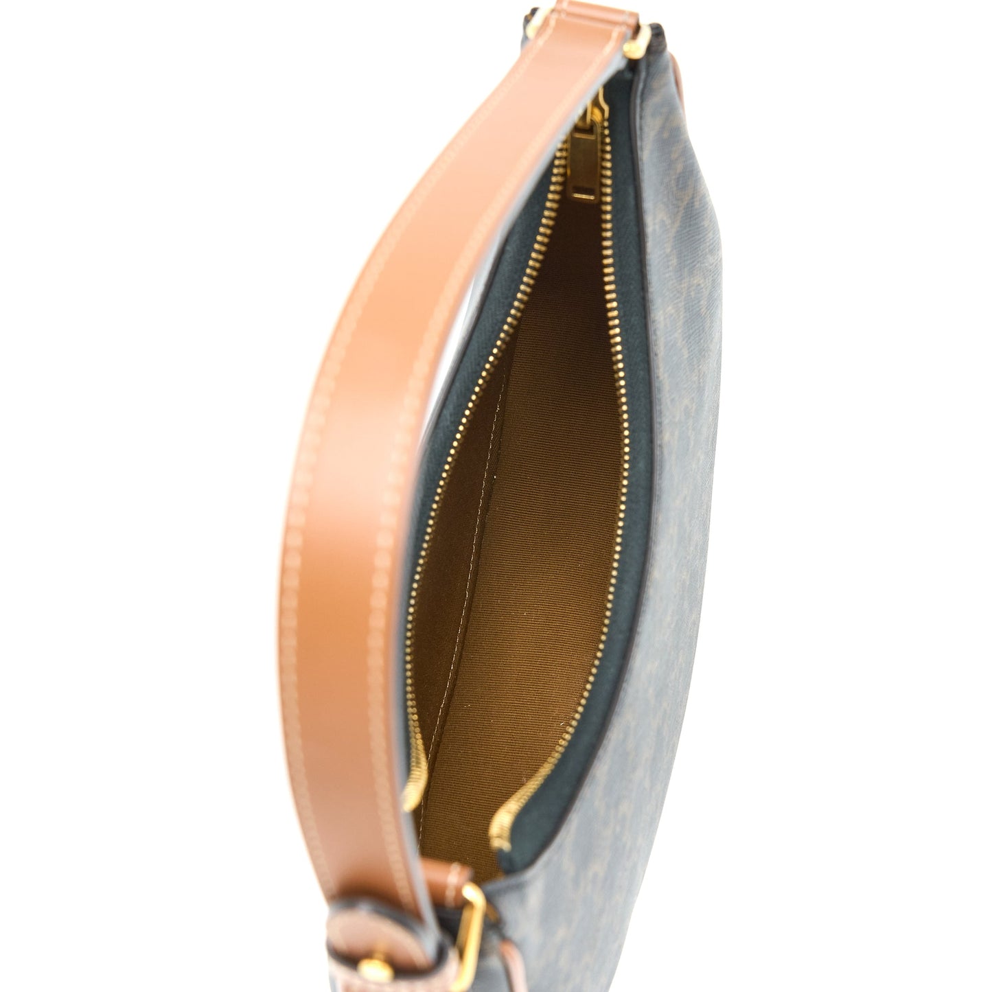 Celine Ava Bag in Triomphe Canvas/Calfskin Tan