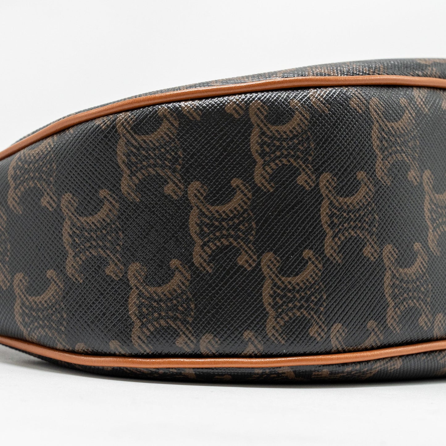 CELINE AVA Bag Triomphe Canvas / Calfskin Tan
