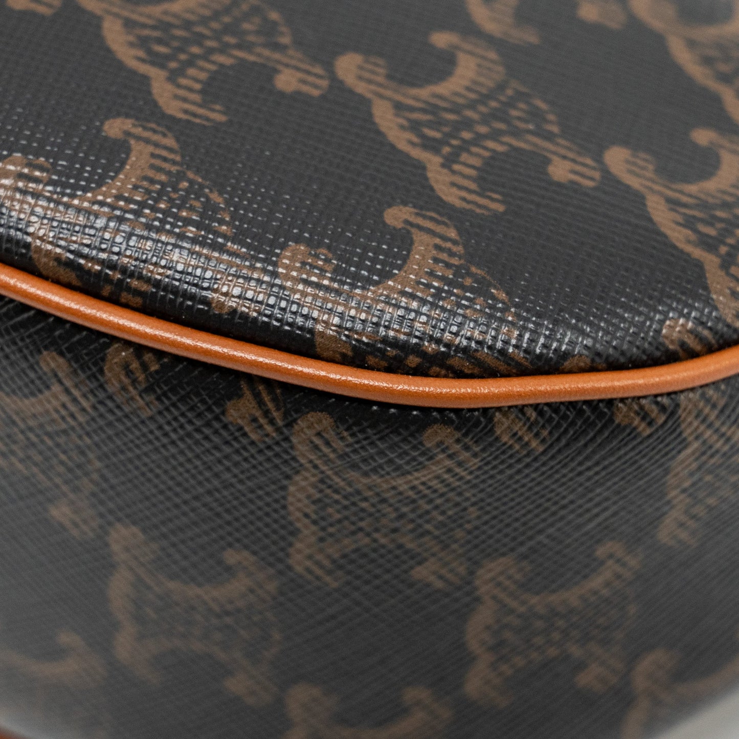 CELINE AVA Bag Triomphe Canvas / Calfskin Tan