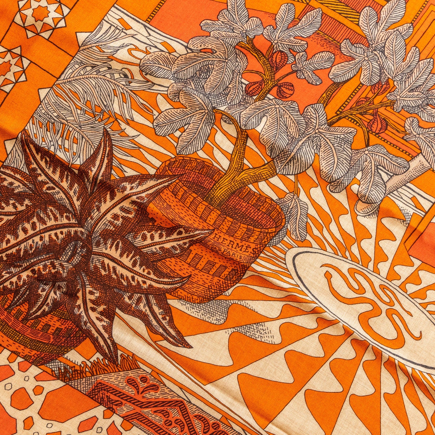 Hermes 140CM Scarf La Danse Des Amazones Cashmere/ Silk
